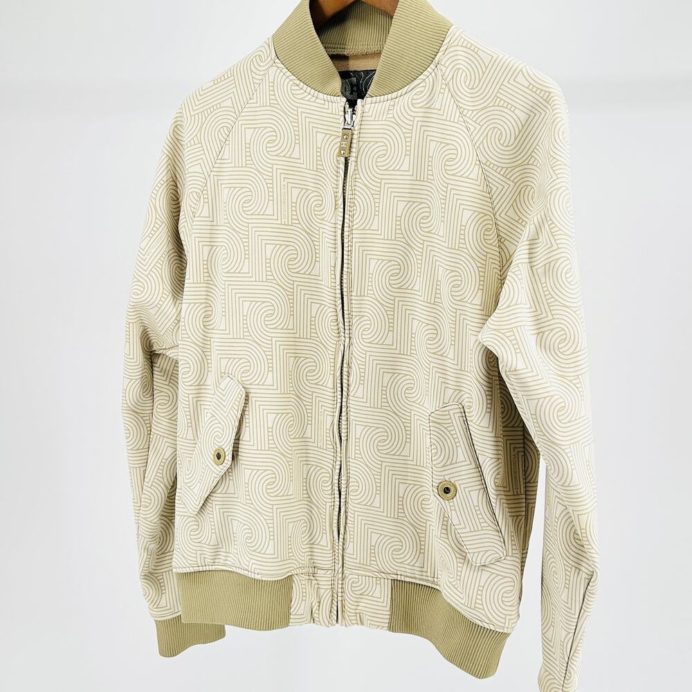 DC Shoes Skater Monogram Light Weight Tan Jacket with Fleece Interior
